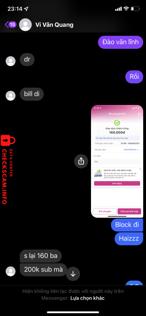 Bằng chứng chống lại Vi Văn Quang