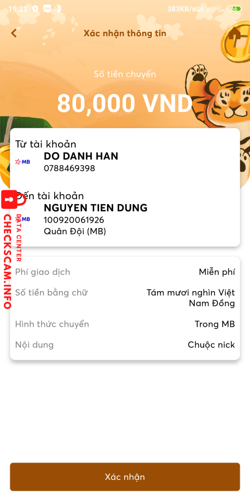 Bằng chứng chống lại NGUYEN TIEN DUNG