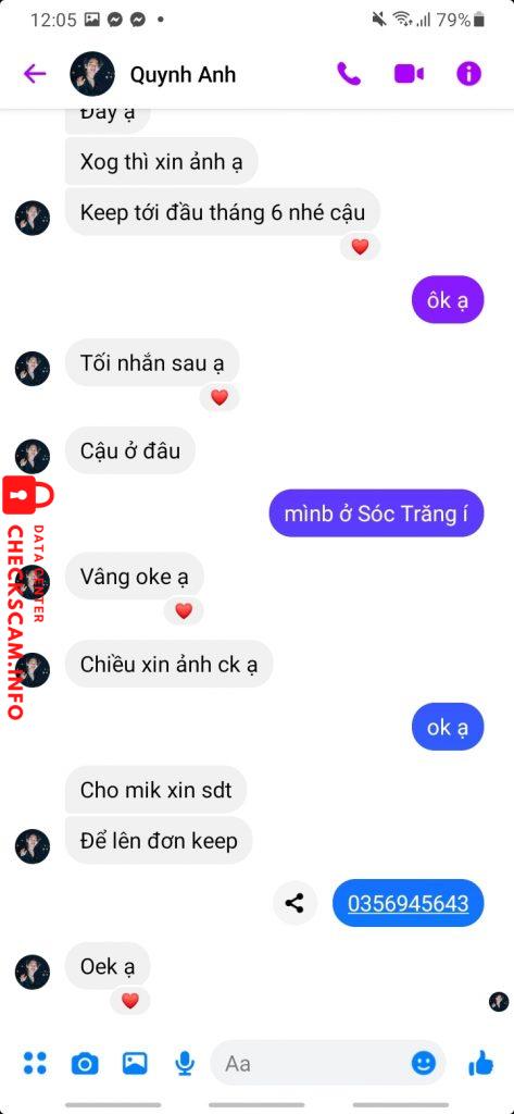 Bằng chứng chống lại Nguyễn Quynh Anh