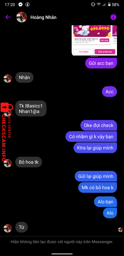 Bằng chứng chống lại Nguyễn Văn Hoàng Nhân