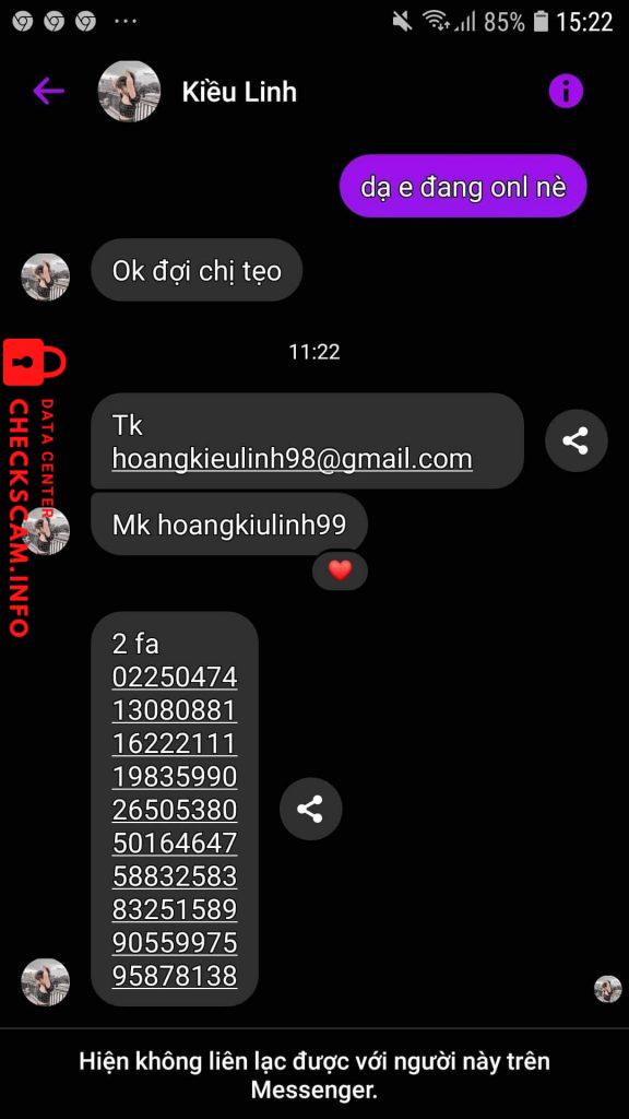 Bằng chứng chống lại Hoàng kiều linh