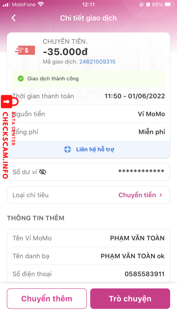 Bằng chứng chống lại Phạm thắng