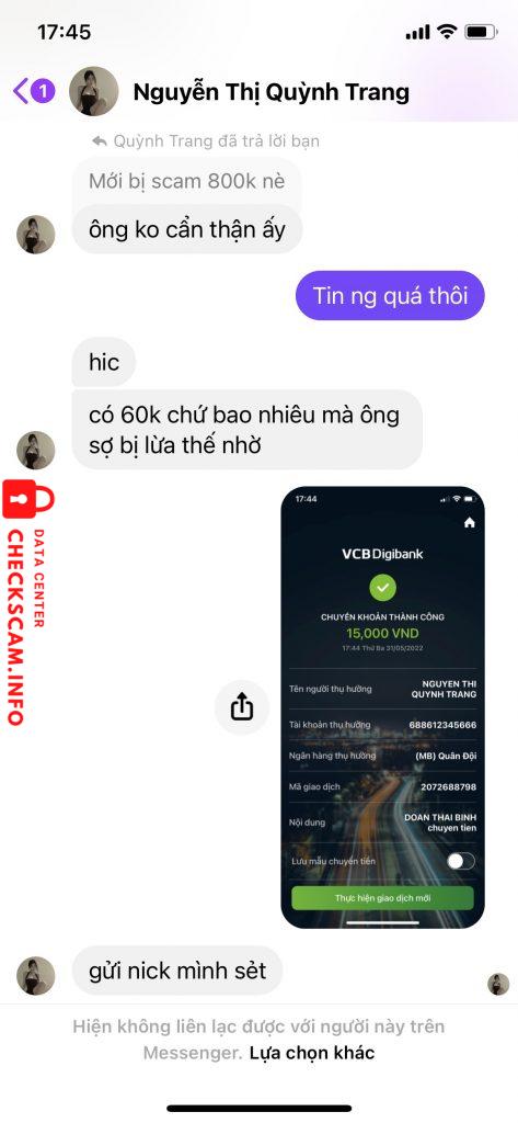 Bằng chứng chống lại nguyễn thị quỳnh trang