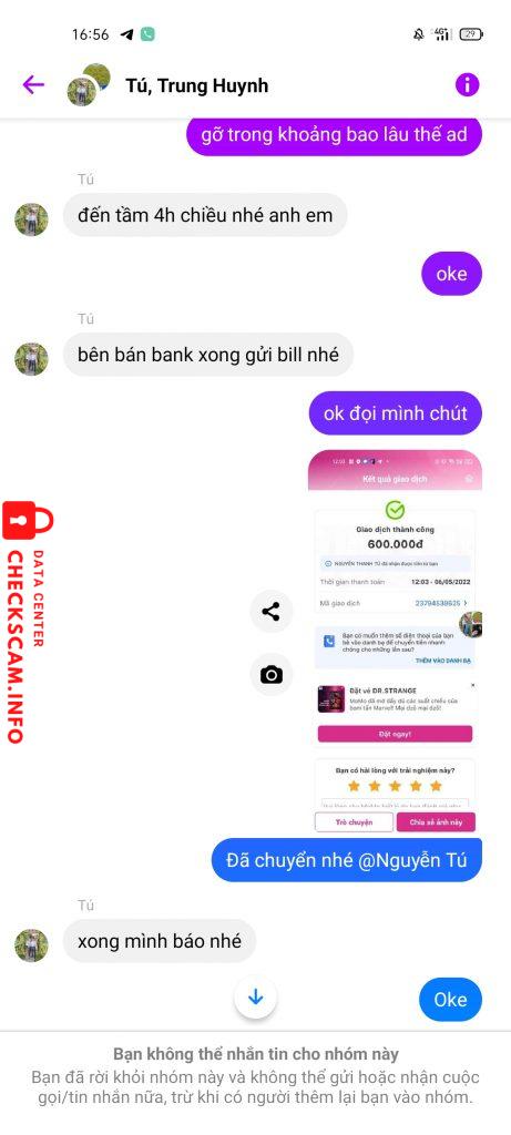 Bằng chứng chống lại Nguyen Thanh Tu