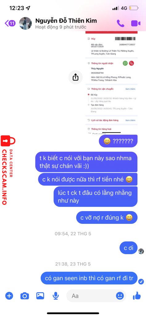 Bằng chứng chống lại NGUYEN DO THIEN KIM