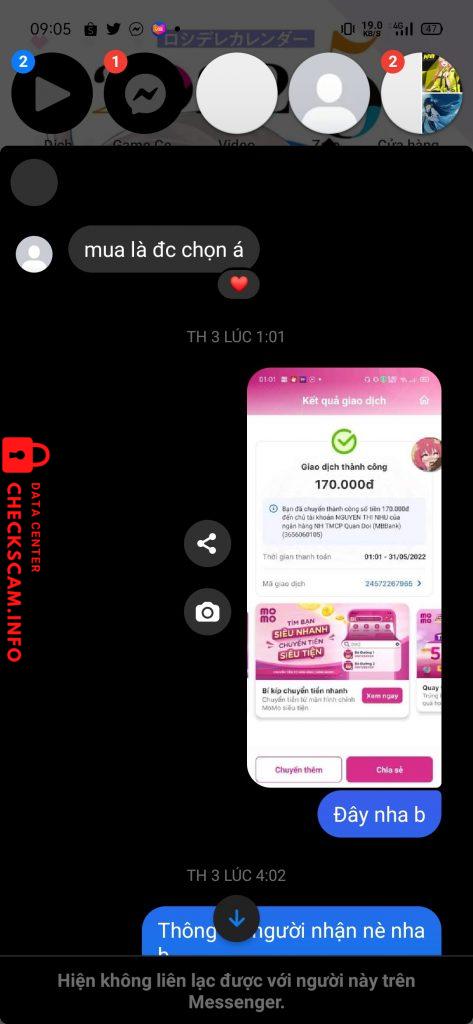 Bằng chứng chống lại Nguyen Thi Nhu