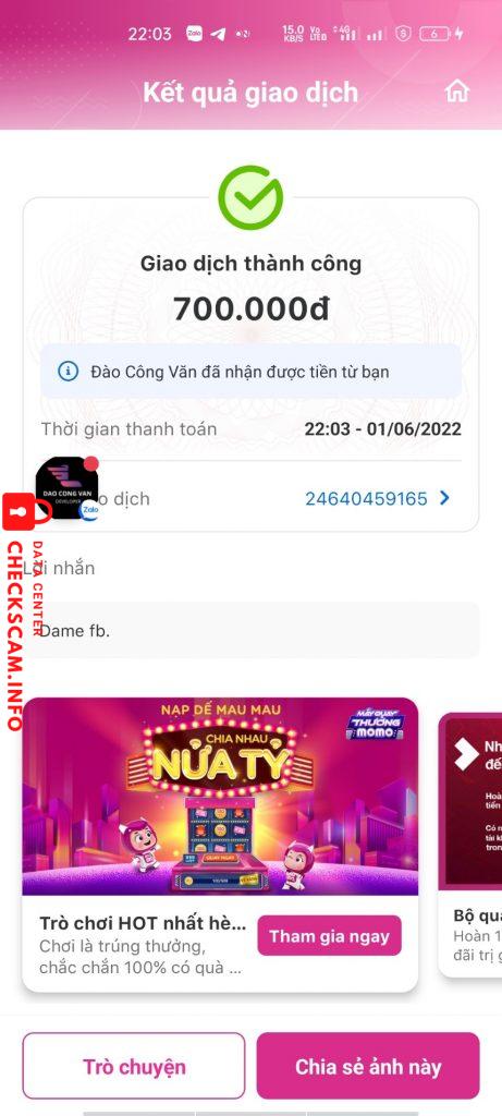 Bằng chứng chống lại ĐÀO CÔNG VĂN