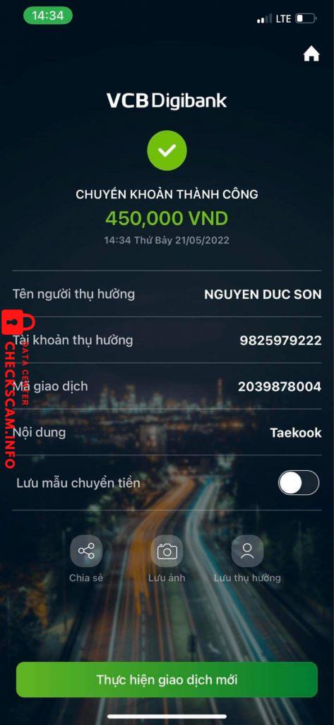 Bằng chứng chống lại Nguyen Duc Son