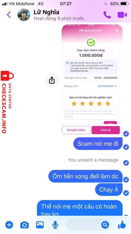 Bằng chứng chống lại LỮ VĂN NGHĨA