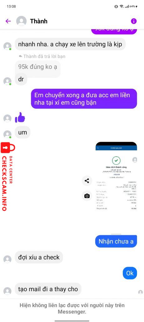 Bằng chứng chống lại Nguyễn Quang Thành