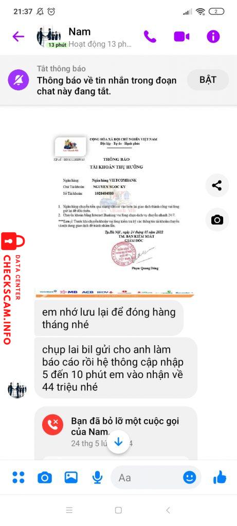 Bằng chứng chống lại Nguyễn ngoc ky