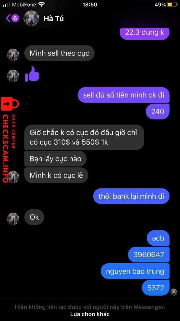 Bằng chứng chống lại nguyen van tung