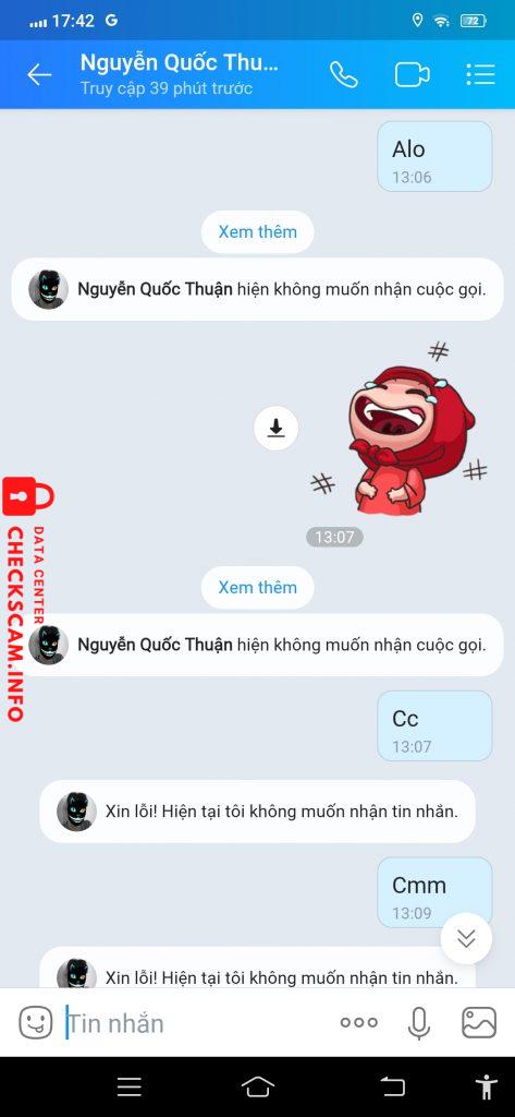 Bằng chứng chống lại Nguyễn Quốc Thuận