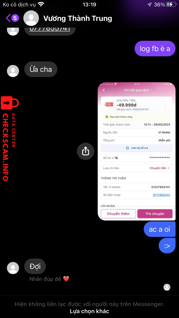 Bằng chứng chống lại Vương thành trung