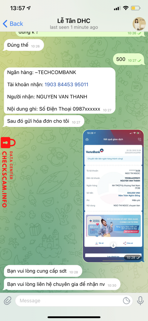 Bằng chứng chống lại Nguyễn văn thanh