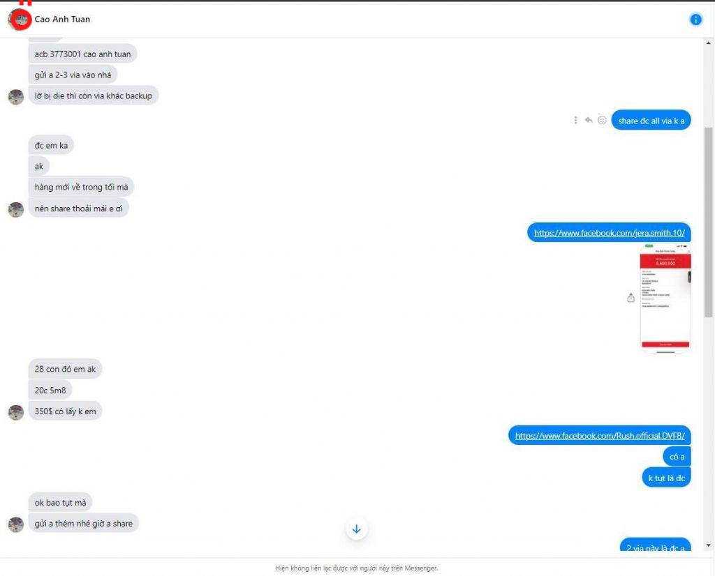 Bằng chứng chống lại CAO TUAN ANH