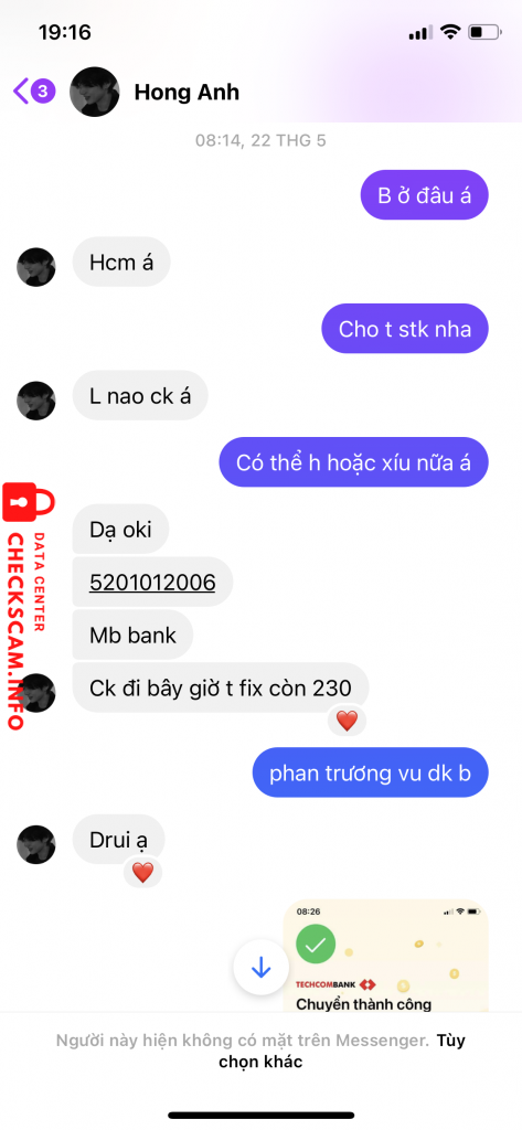 Bằng chứng chống lại Phan Truong Vu (Hong Anh)