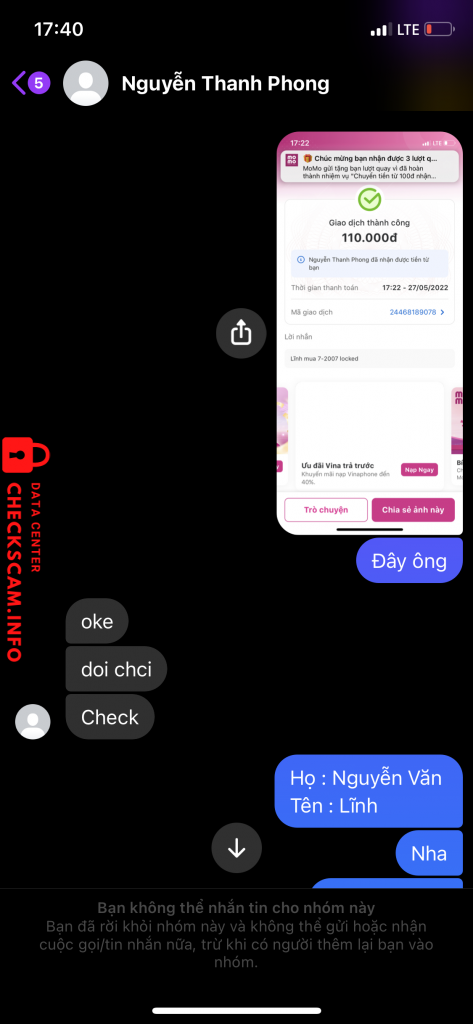 Bằng chứng chống lại Nguyễn Thanh Phong