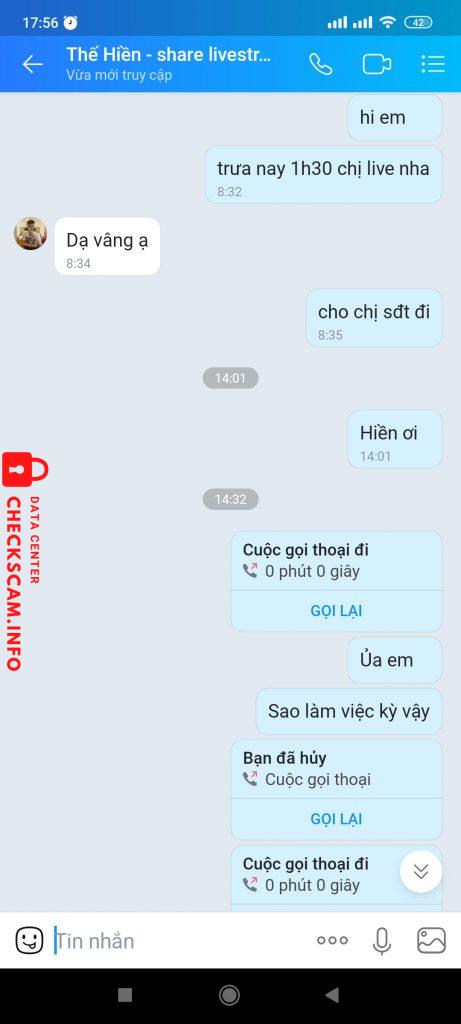 Bằng chứng chống lại TRẦN THẾ HIỀN