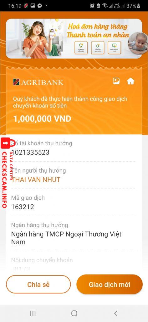 Bằng chứng chống lại Thai Văn Nhut