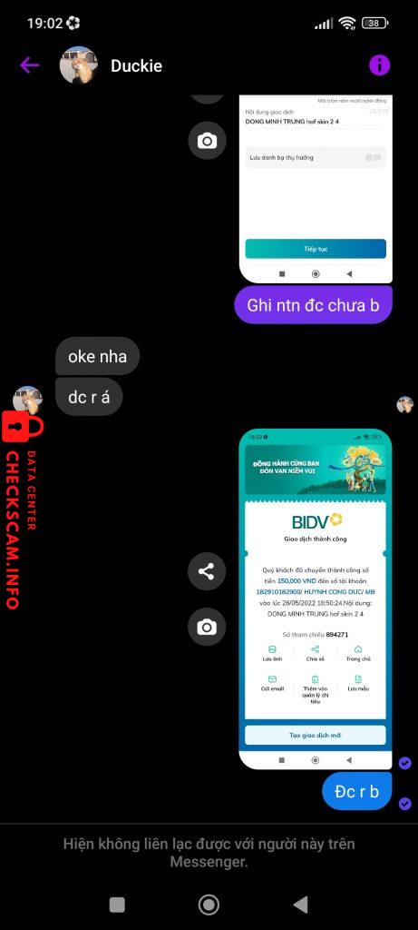 Bằng chứng chống lại HUYNH CONG DUC