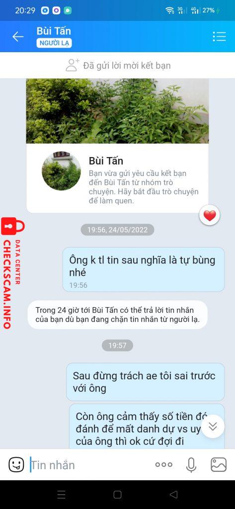 Bằng chứng chống lại Bùi Văn Tấn
