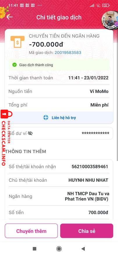 Bằng chứng chống lại Huỳnh Như Nhật