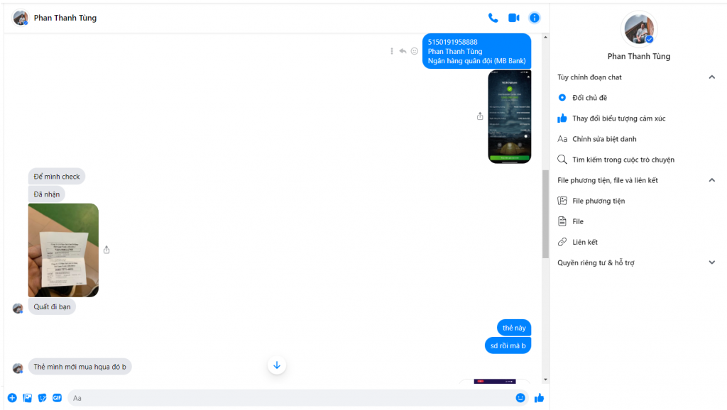 Bằng chứng chống lại Phan Thanh Tùng