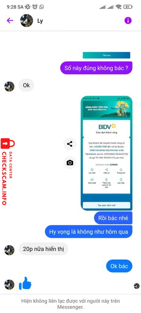 Bằng chứng chống lại Nguyen ba son