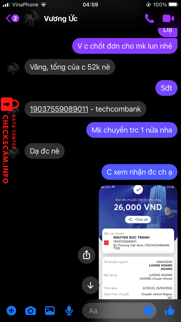 Bằng chứng chống lại NGUYEN DUC TRANH