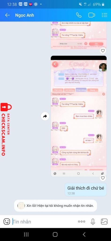 Bằng chứng chống lại DO THI NGOC ANH