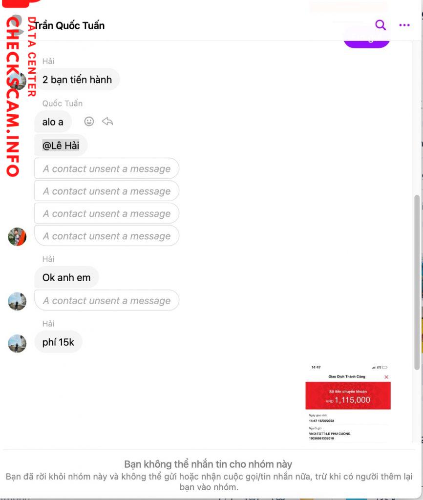Bằng chứng chống lại LE TU HAI