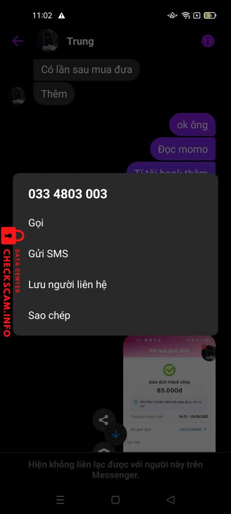 Bằng chứng chống lại NGUYEN THANH LONG