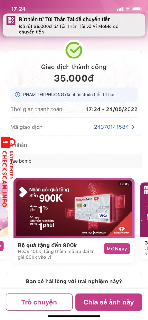 Bằng chứng chống lại PHAM THI PHUONG