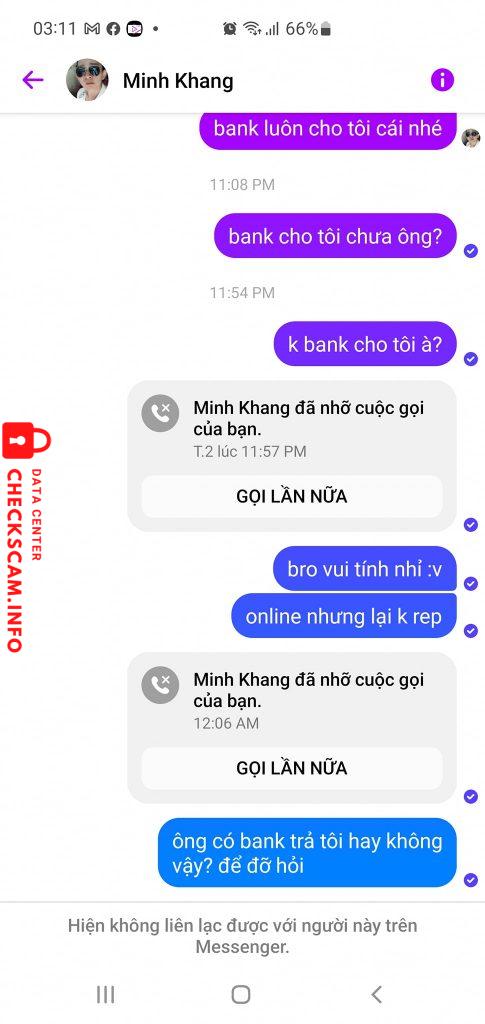 Bằng chứng chống lại VO MINH KHANG