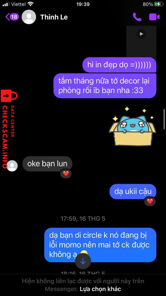 Bằng chứng chống lại Thinh Le