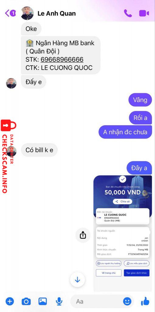 Bằng chứng chống lại Lê Cường Quốc