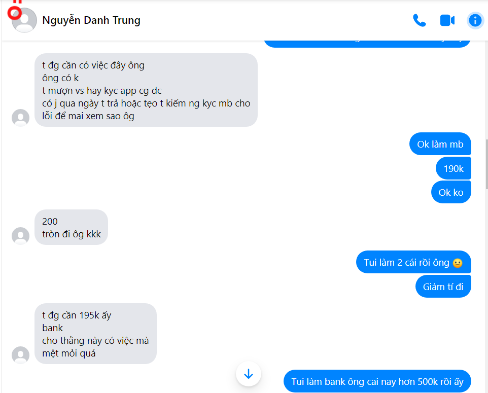 Bằng chứng chống lại Nguyễn Danh Trung