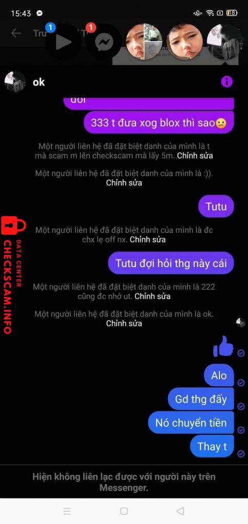 หลักฐานที่เป็นโทษต่อ Trương Chí Trung