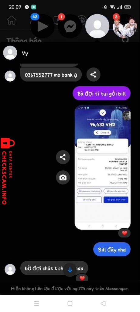 Bukti melawan TRAN THI PHUONG THAO