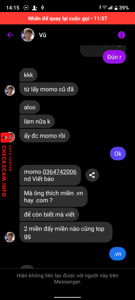 Preuves contre Vũ Phú Thịnh