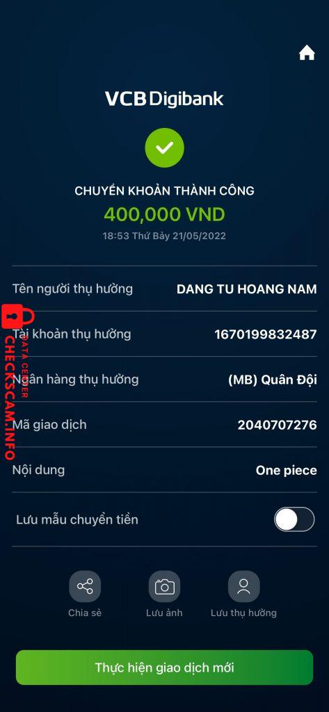 Preuves contre Đặng Từ Hoàng Nam