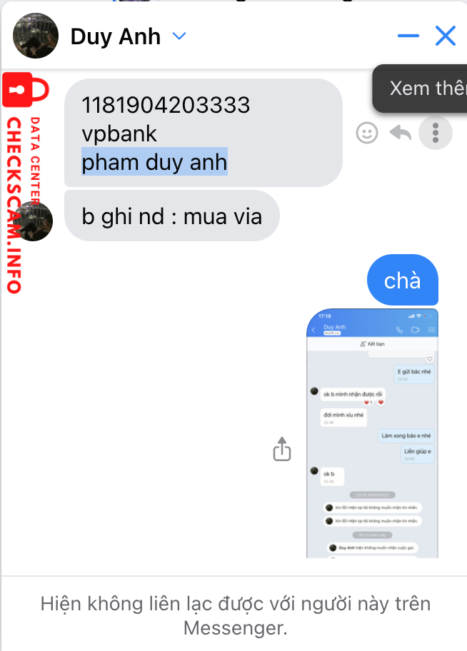 Preuves contre pham duy anh