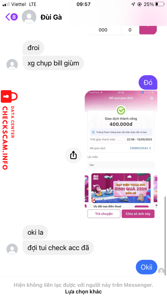 Preuves contre Chu Van Chung