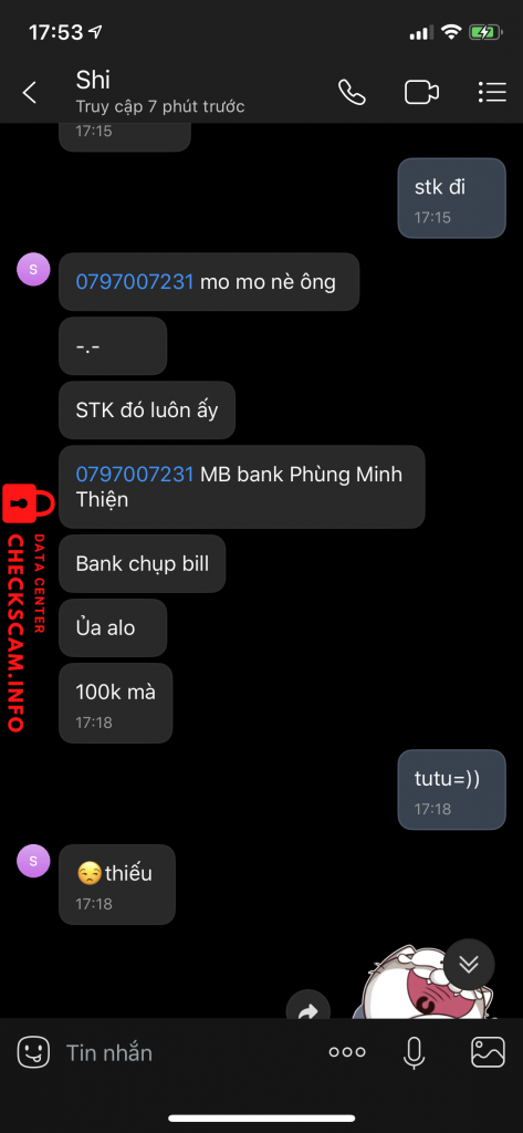 Preuves contre Phùng Minh Thiện