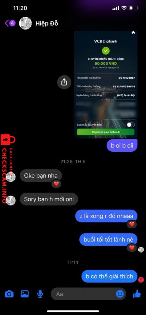 Preuves contre DO NHU HIEP