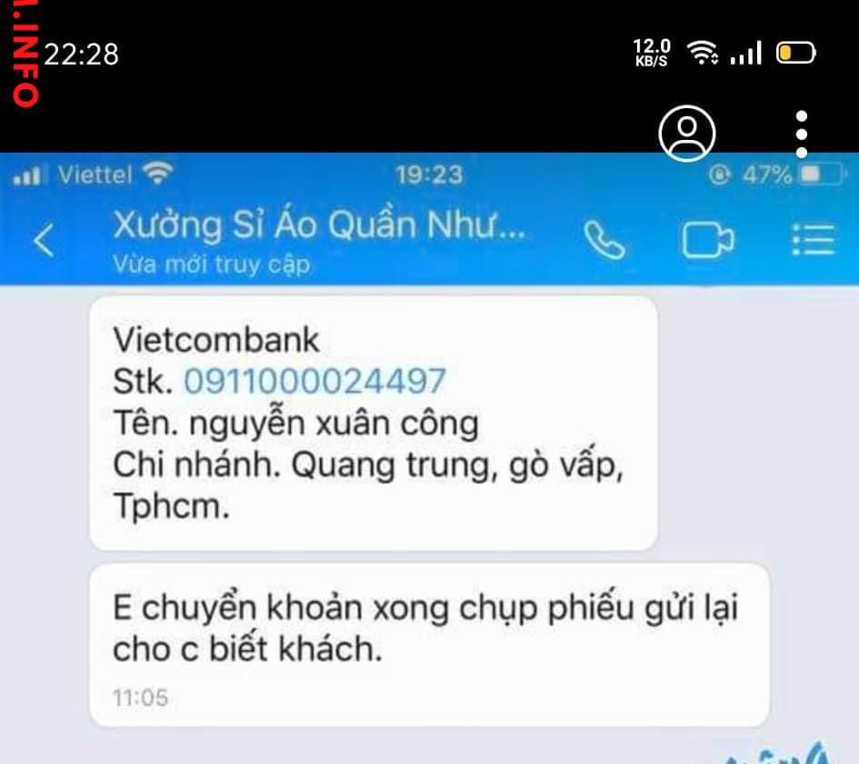 Preuves contre NGUYEN XUAN CONG