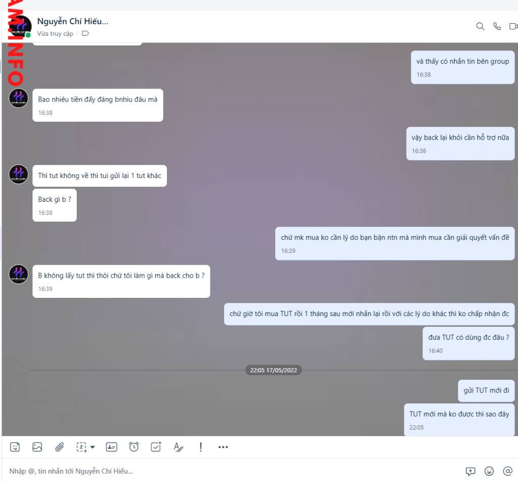 Preuves contre Nguyễn Chí Hiếu