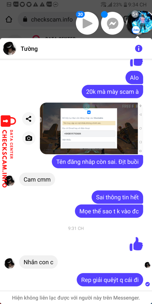 Preuves contre HUỲNH NGỌC TƯỜNG