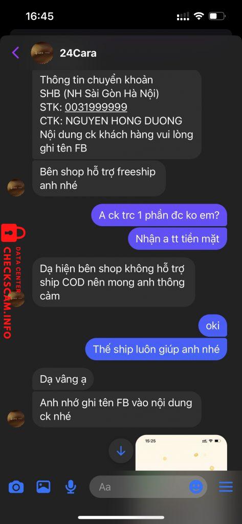 Preuves contre Nguyễn Hồng Dương